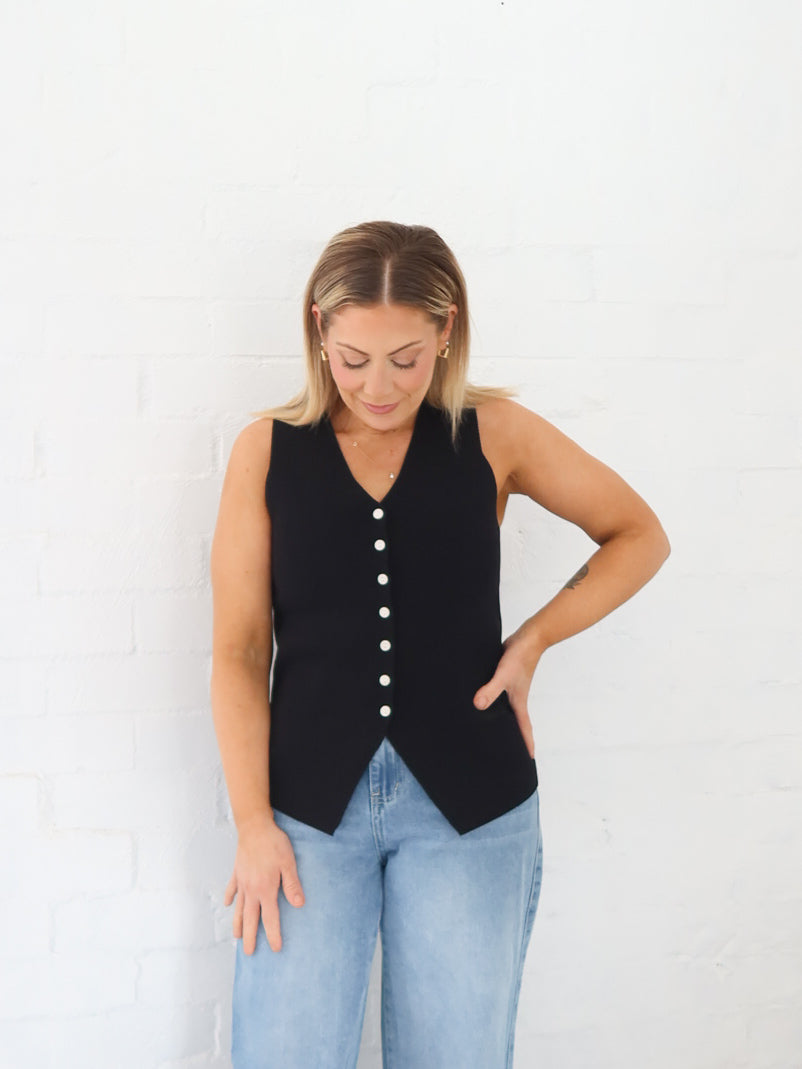 Parker Vest - Black