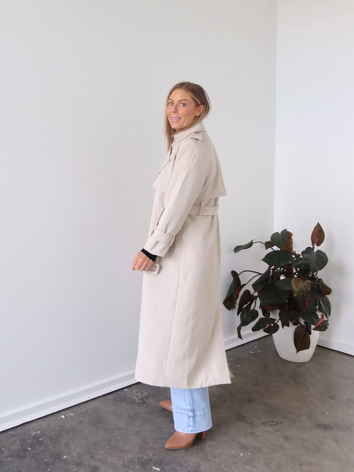 Farrah Trench Coat - Natural