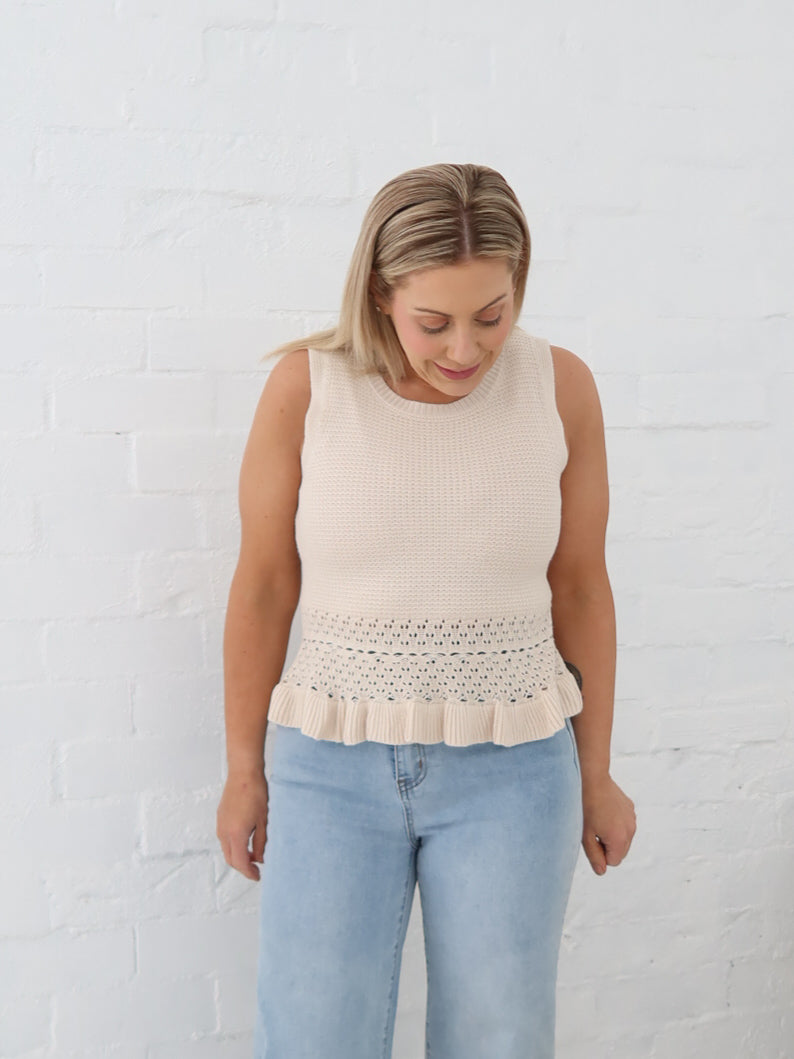 Skye Top- Beige