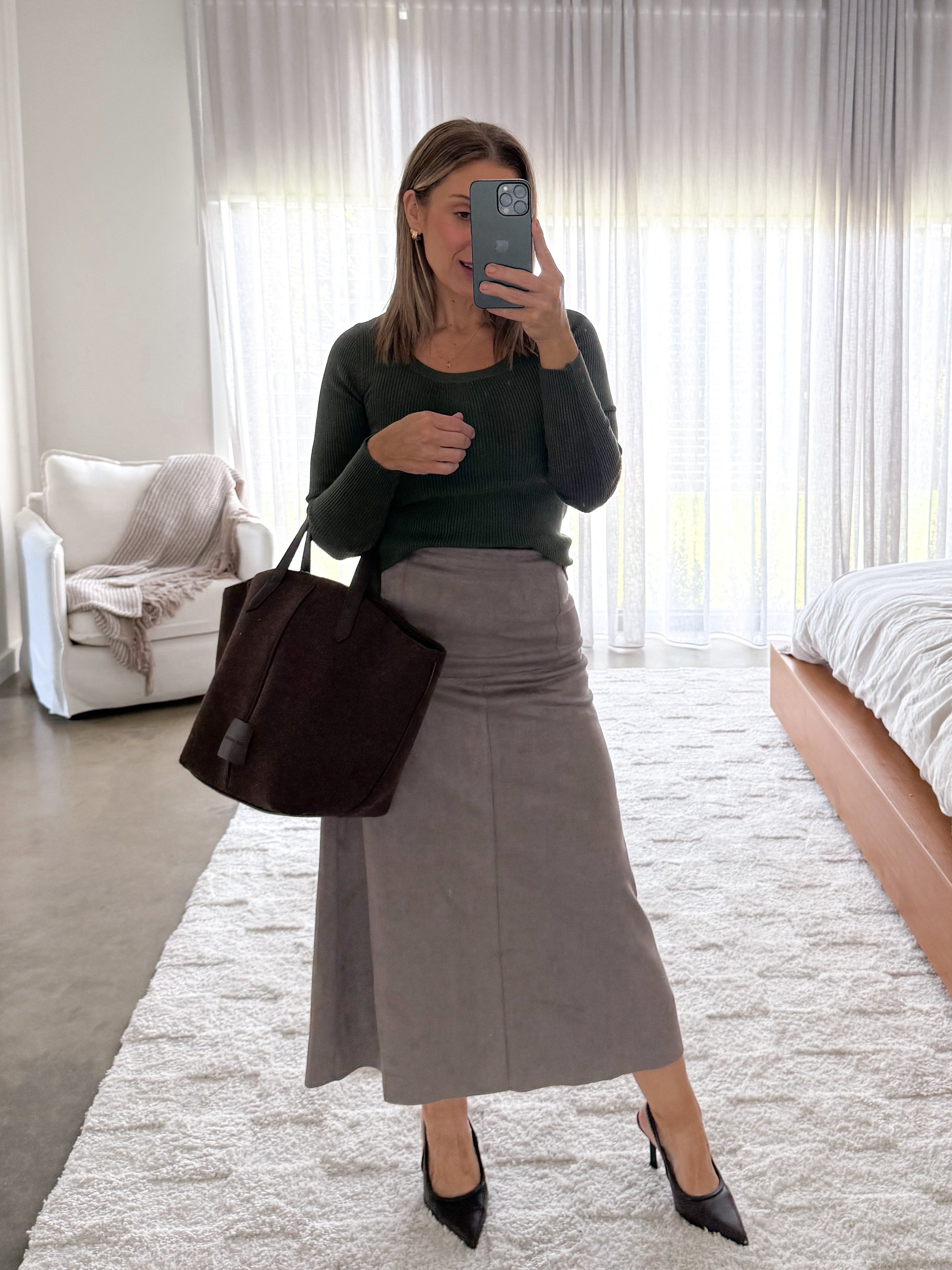Bianca Skirt - Taupe