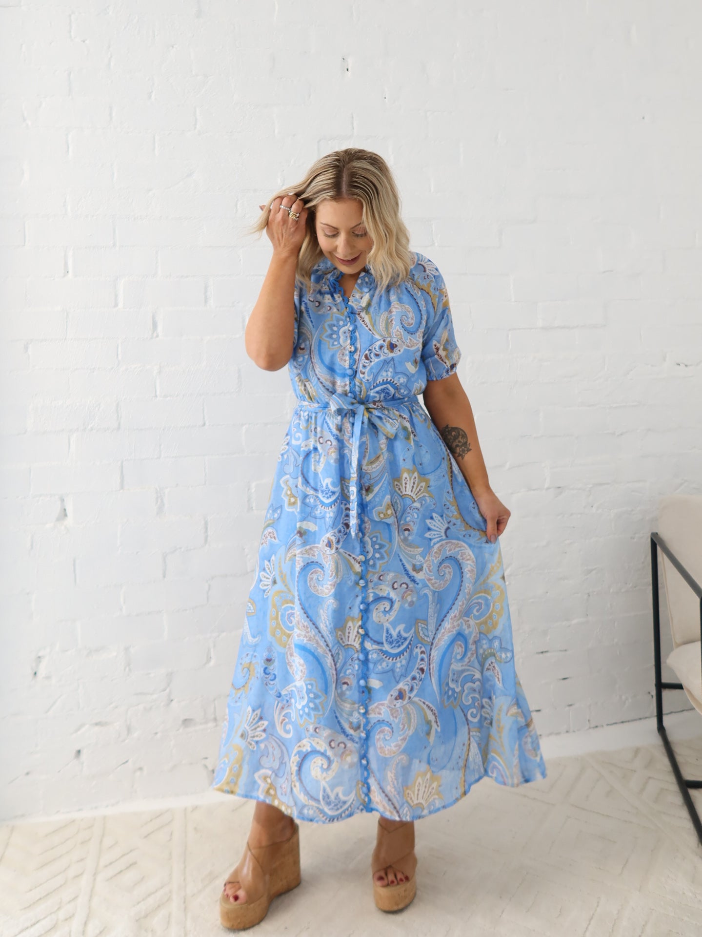 Alaia Dress- Sky Light