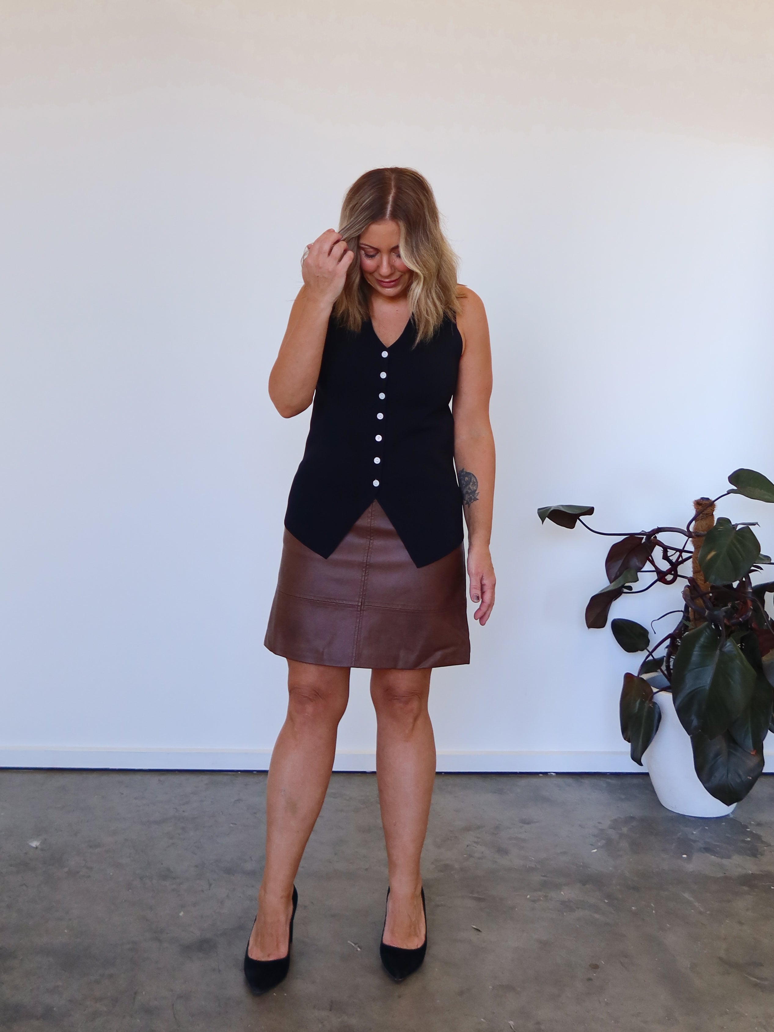 Yasmine Skirt - Brown