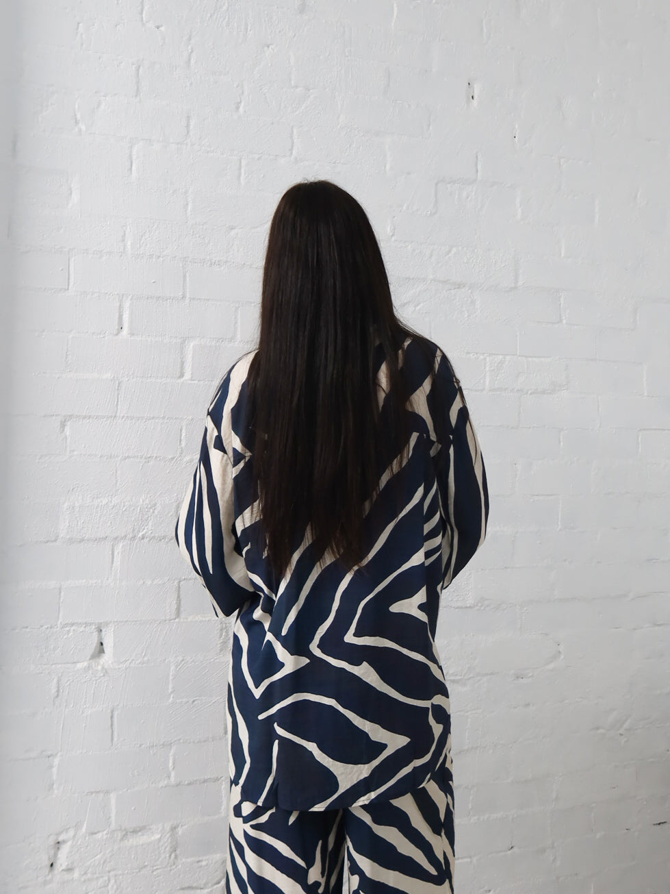 Edith Shirt- Navy