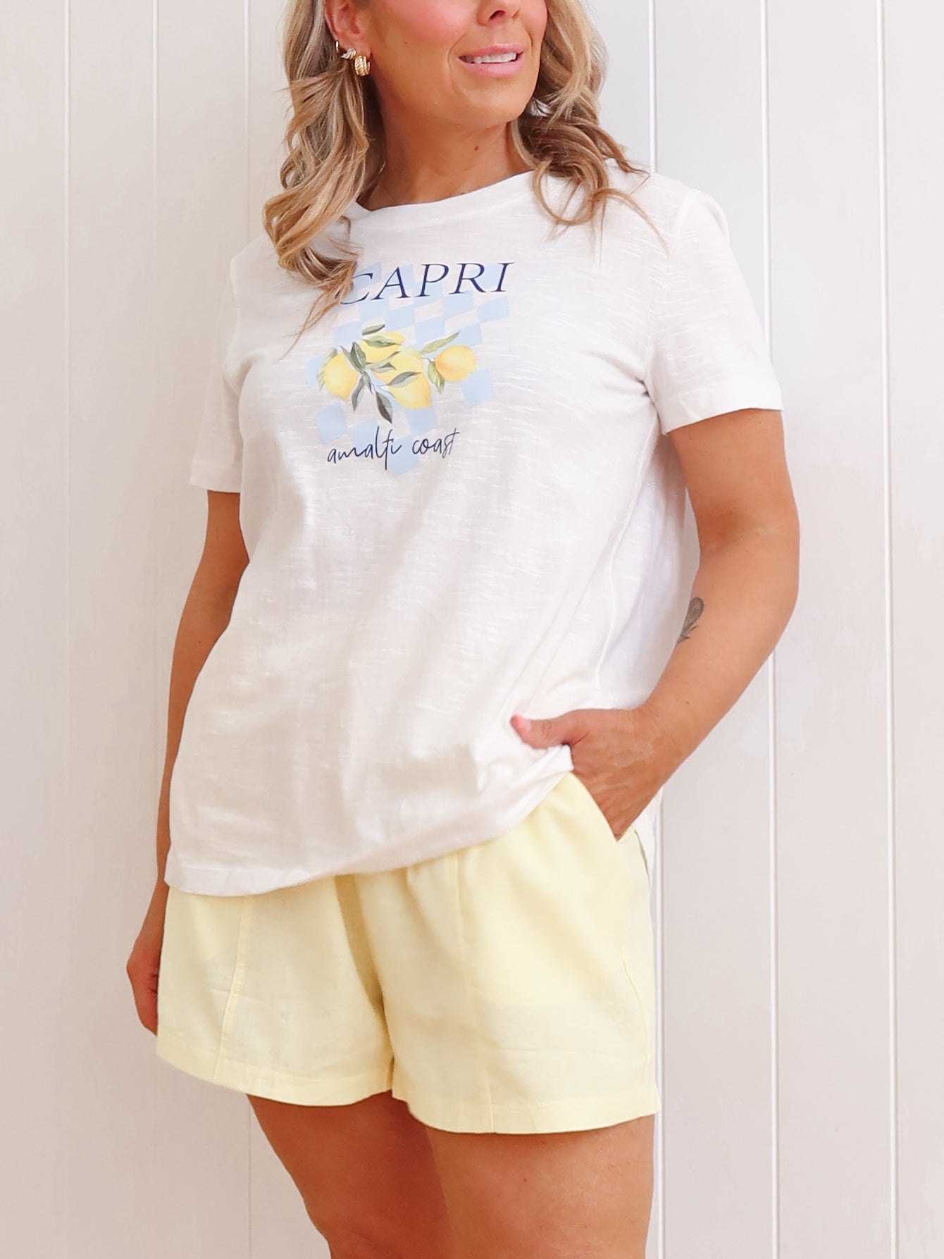 Rosie Shorts - Lemon