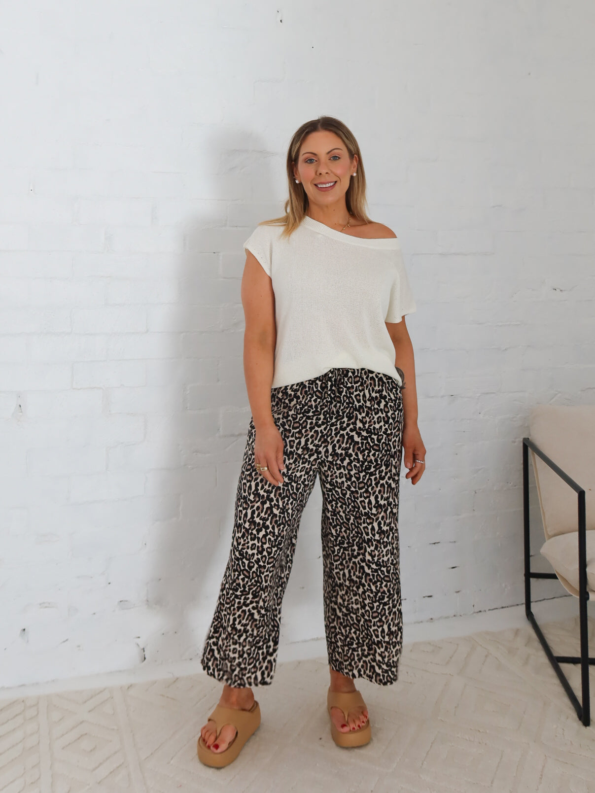 Ella Knit Top- Vanilla