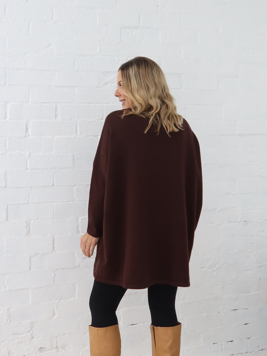 Avery Knit -Chocolate