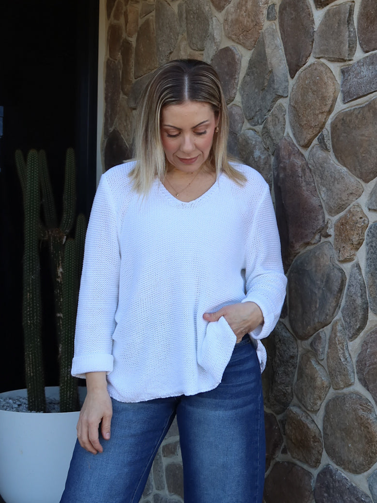 Sailah Knit - White