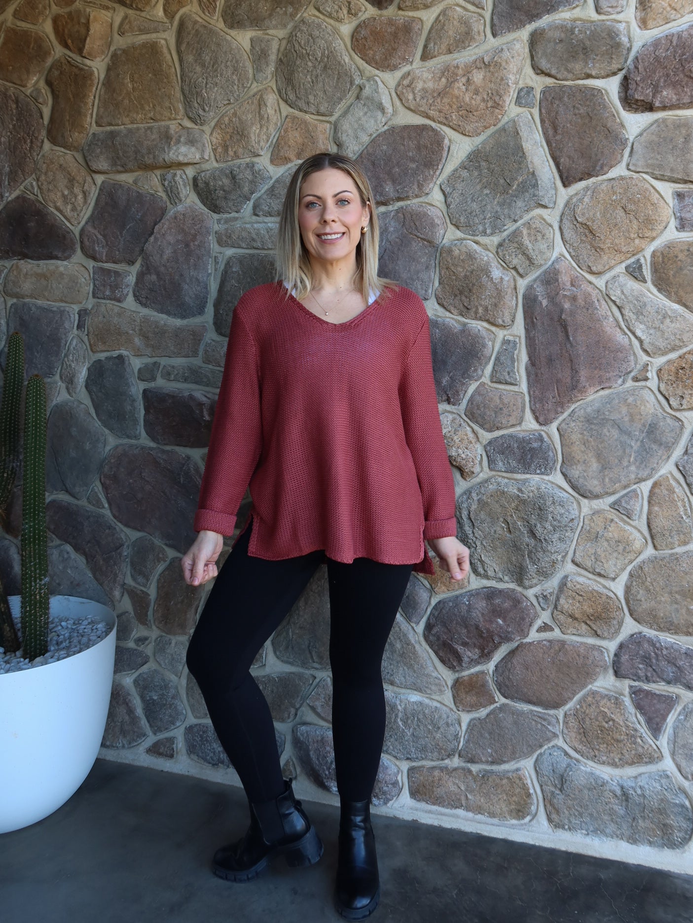 Sailah Knit - Rosewood