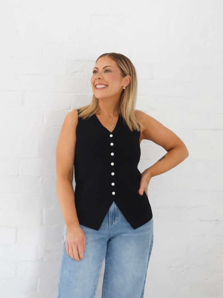 Parker Vest - Black