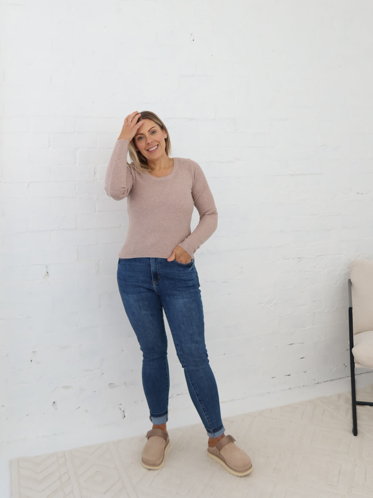 Selma Knit Top - Mocha