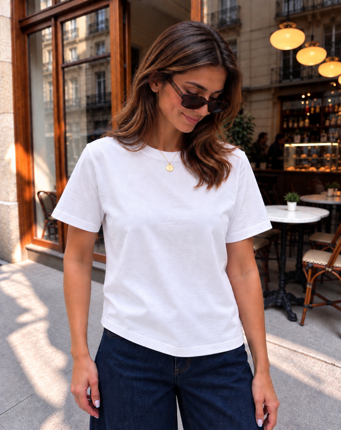 Hallie Tee- White