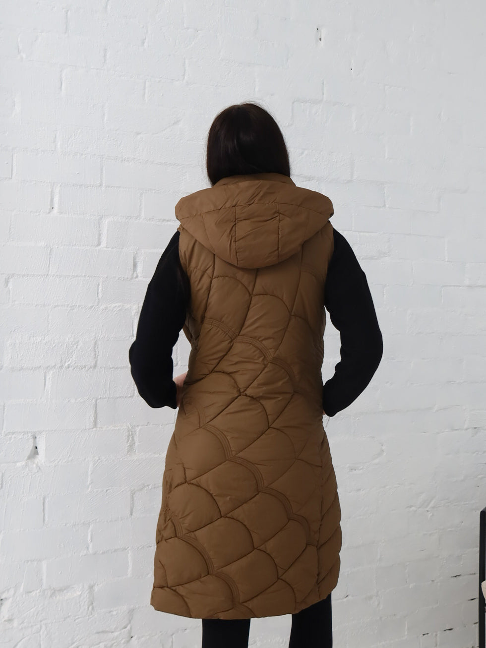 Miranda Longline Vest- Bronze