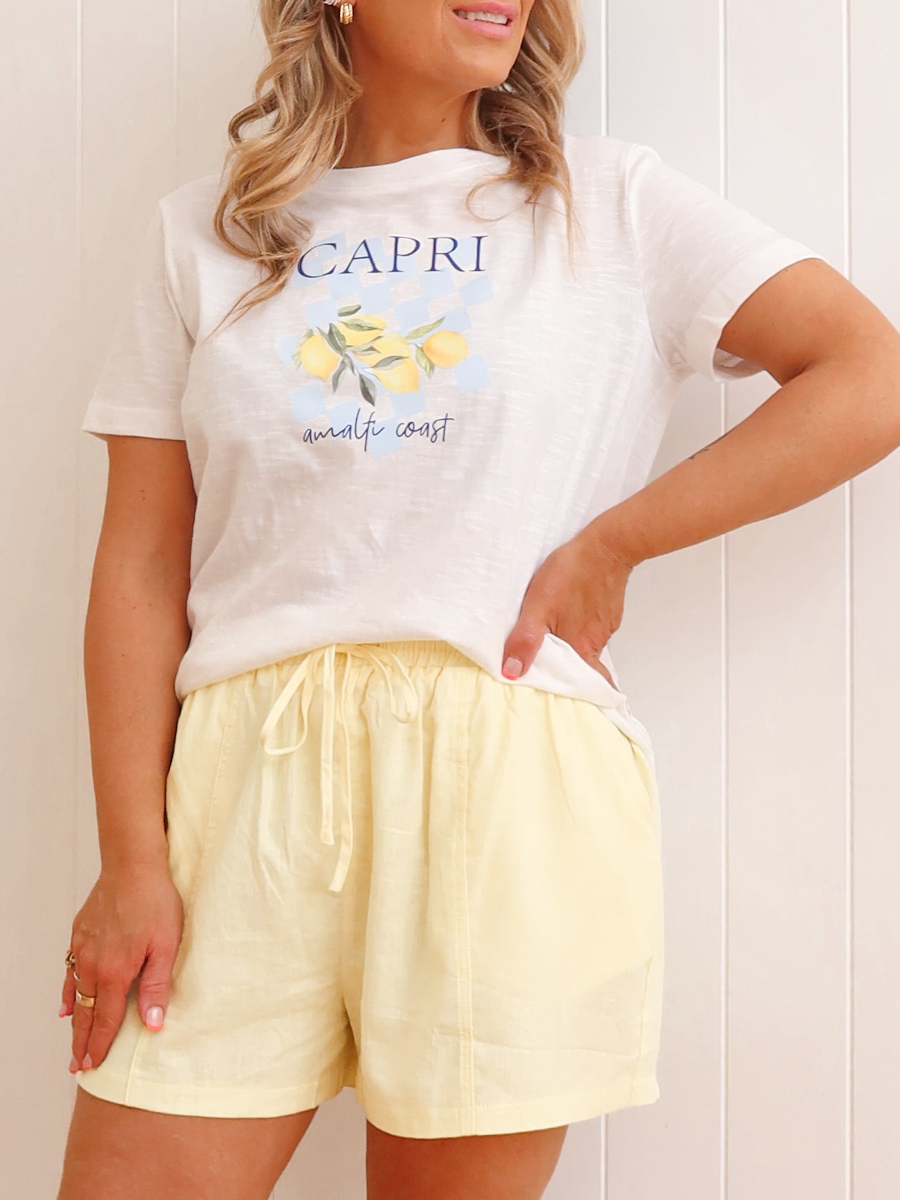 Rosie Shorts - Lemon