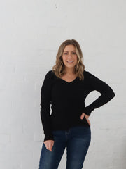Dawson Knit Top - Black
