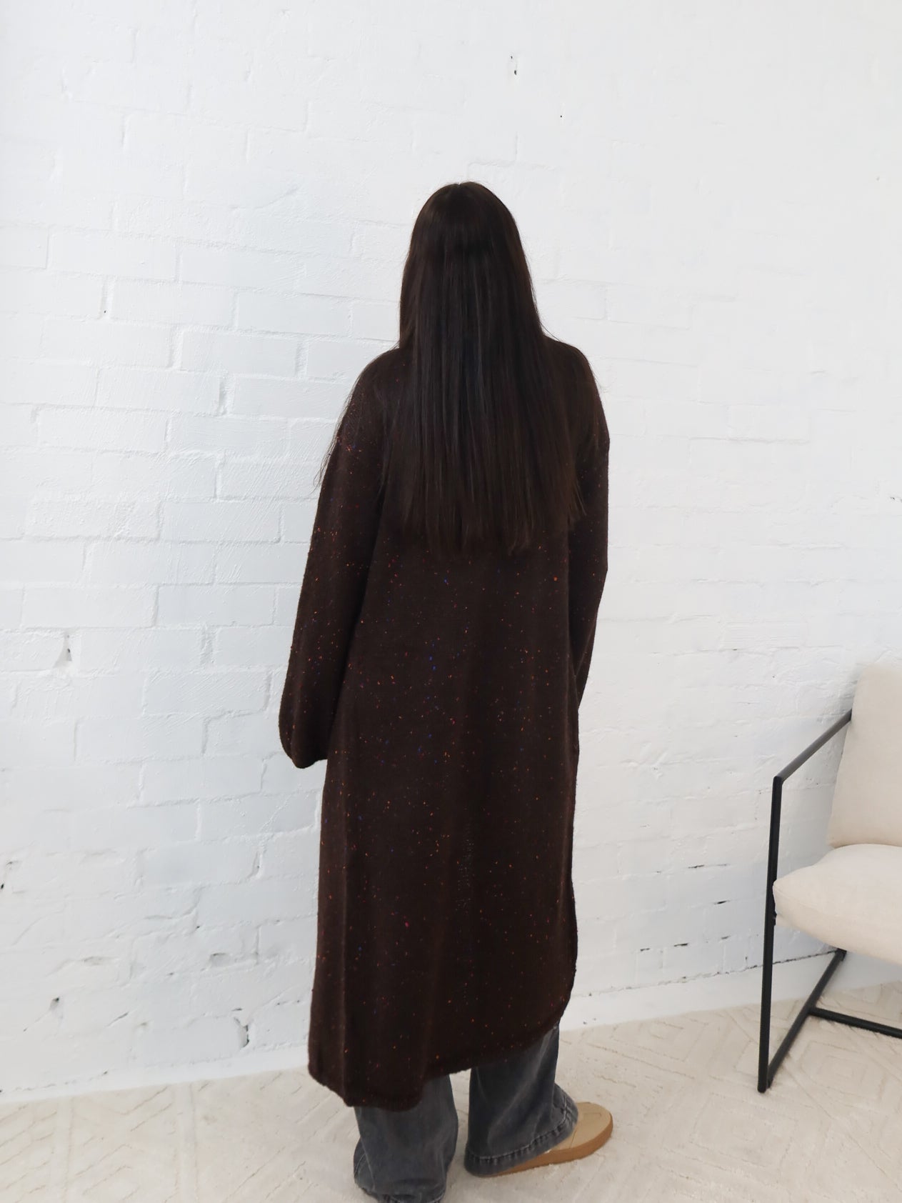 Bonnie Cardigan- Chocolate Speck
