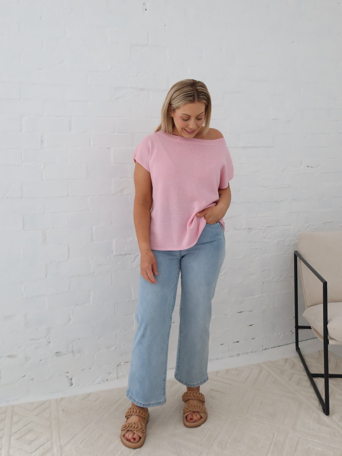 Mariah Knit Top - Pink