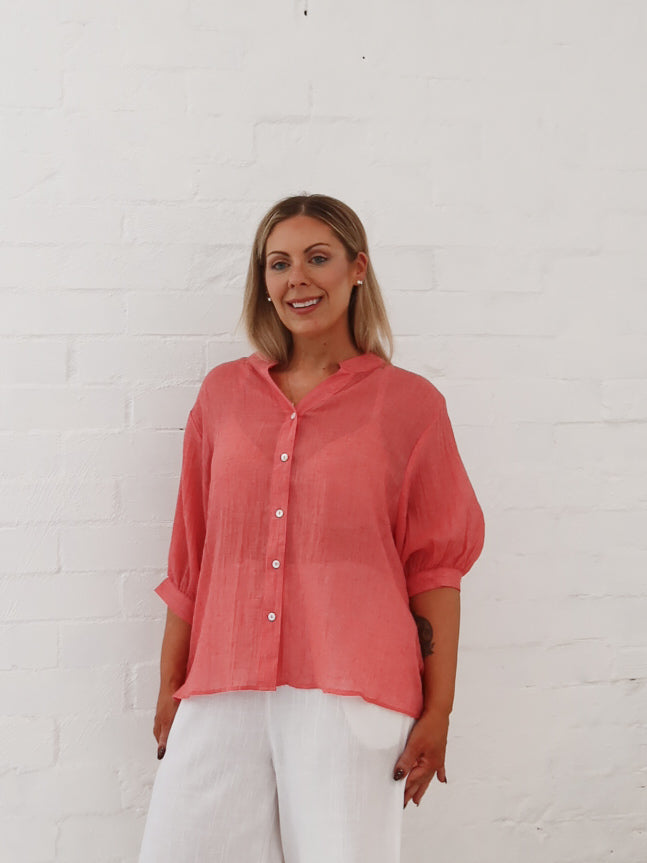 Mimi Blouse - Strawberry