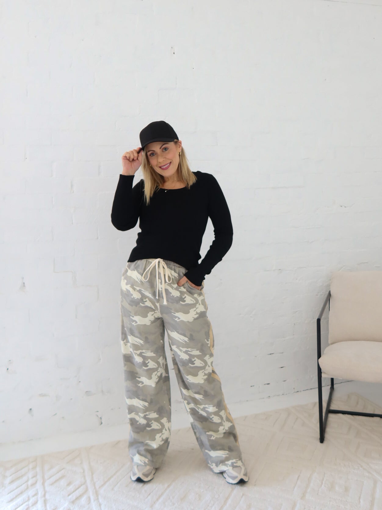 Royce Pant- Gold Stripe