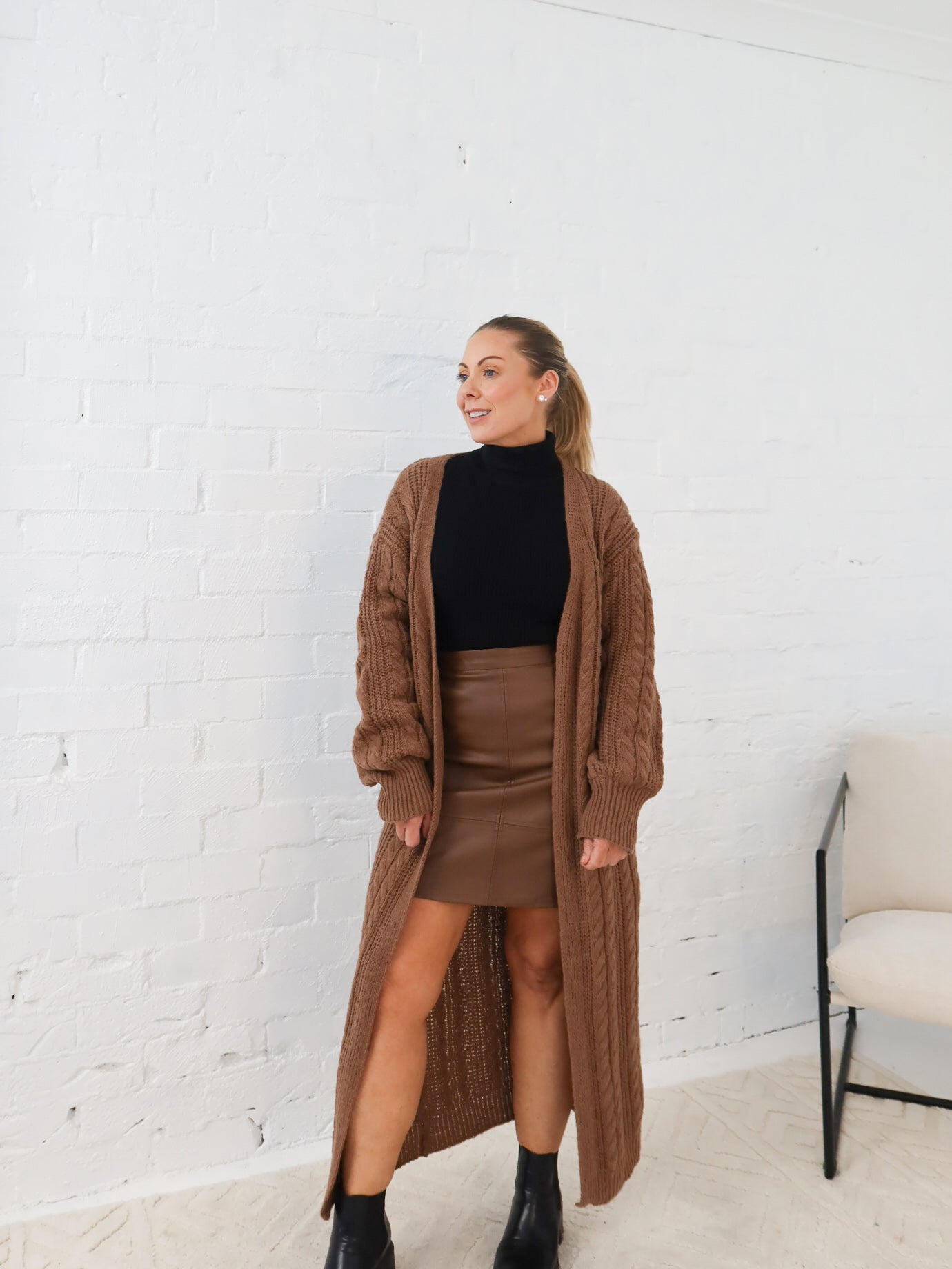 Ziggy Cardigan - Brown