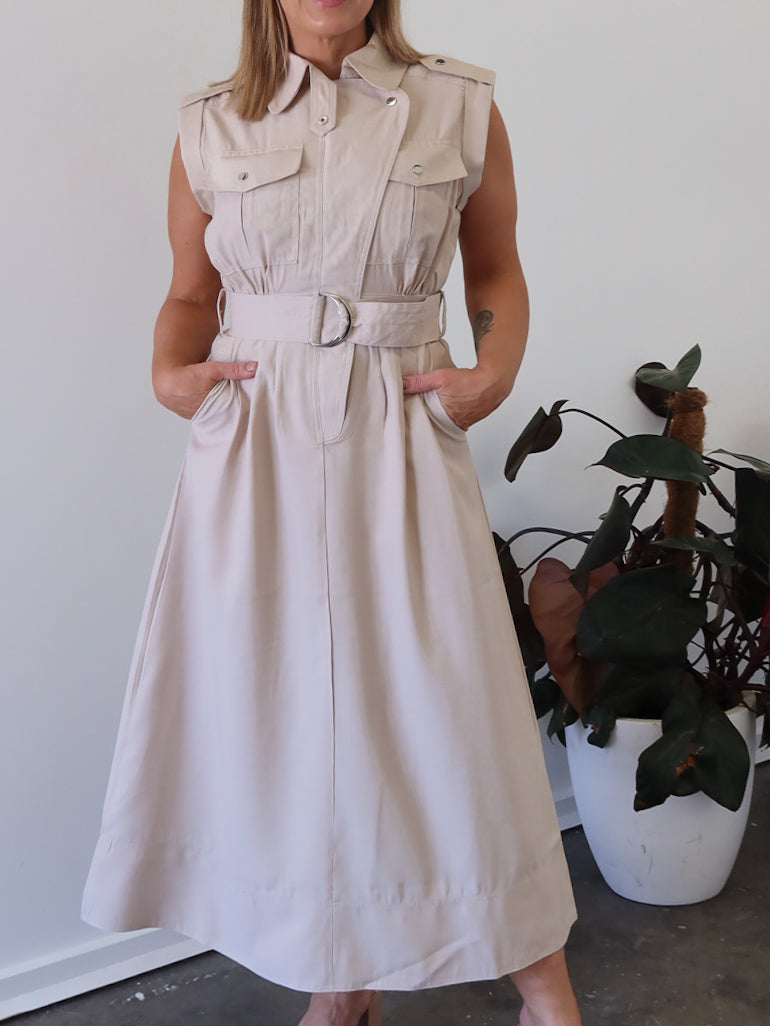 Peta Dress - Stone