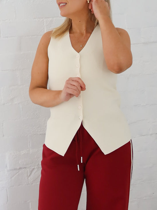 Parker Vest - Vanilla