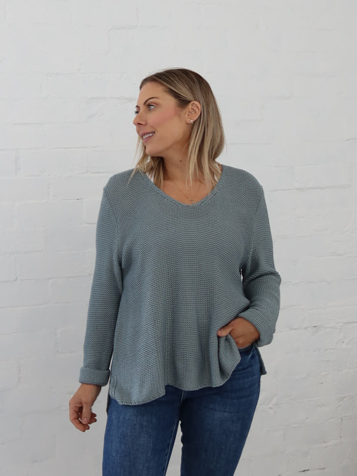 Sailah Knit - Steel Blue