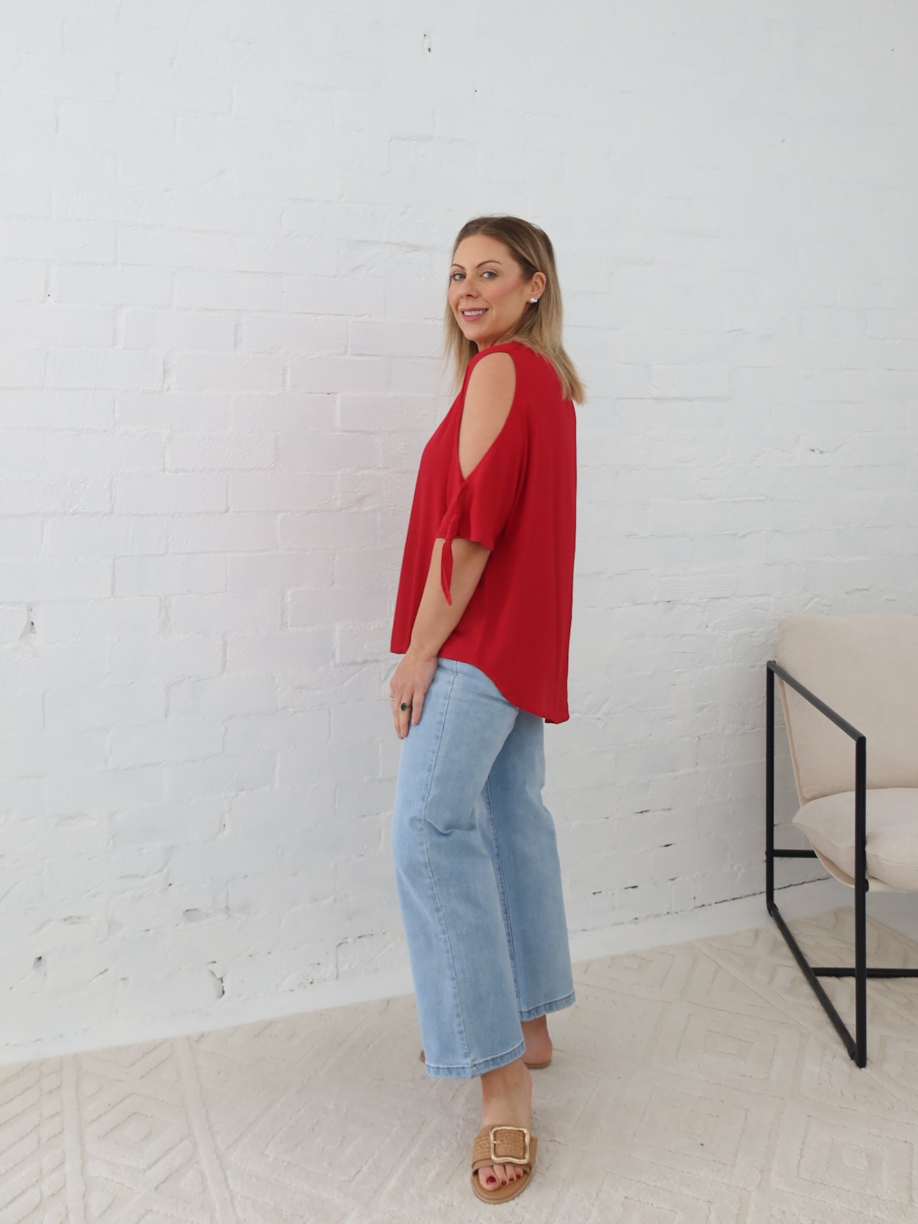 Rosella Top- Red
