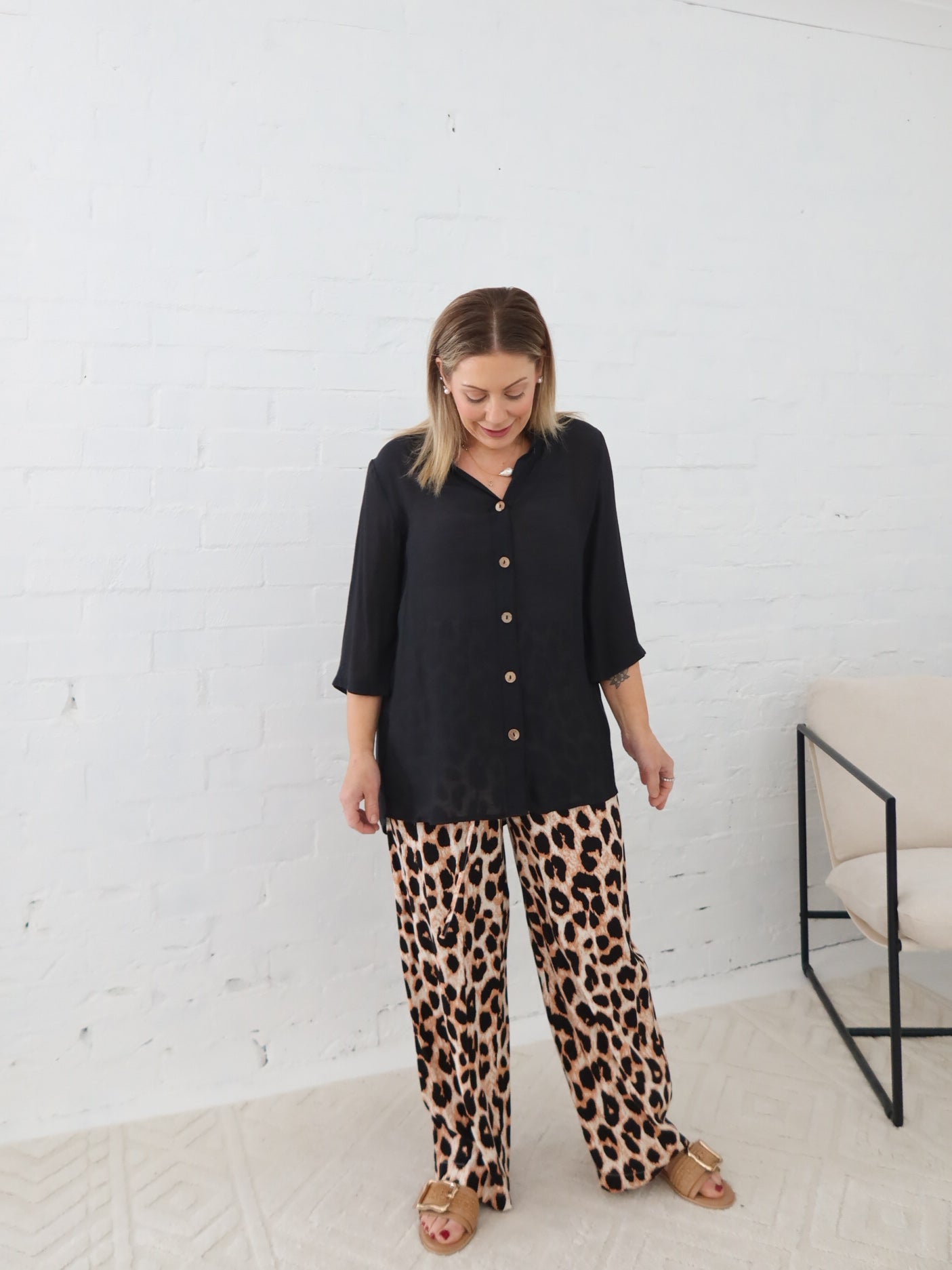Hadley Pants - Light Leopard