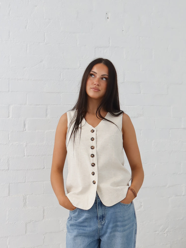 Carter Vest - Natural