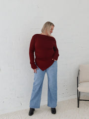 Reid Top - Burgundy