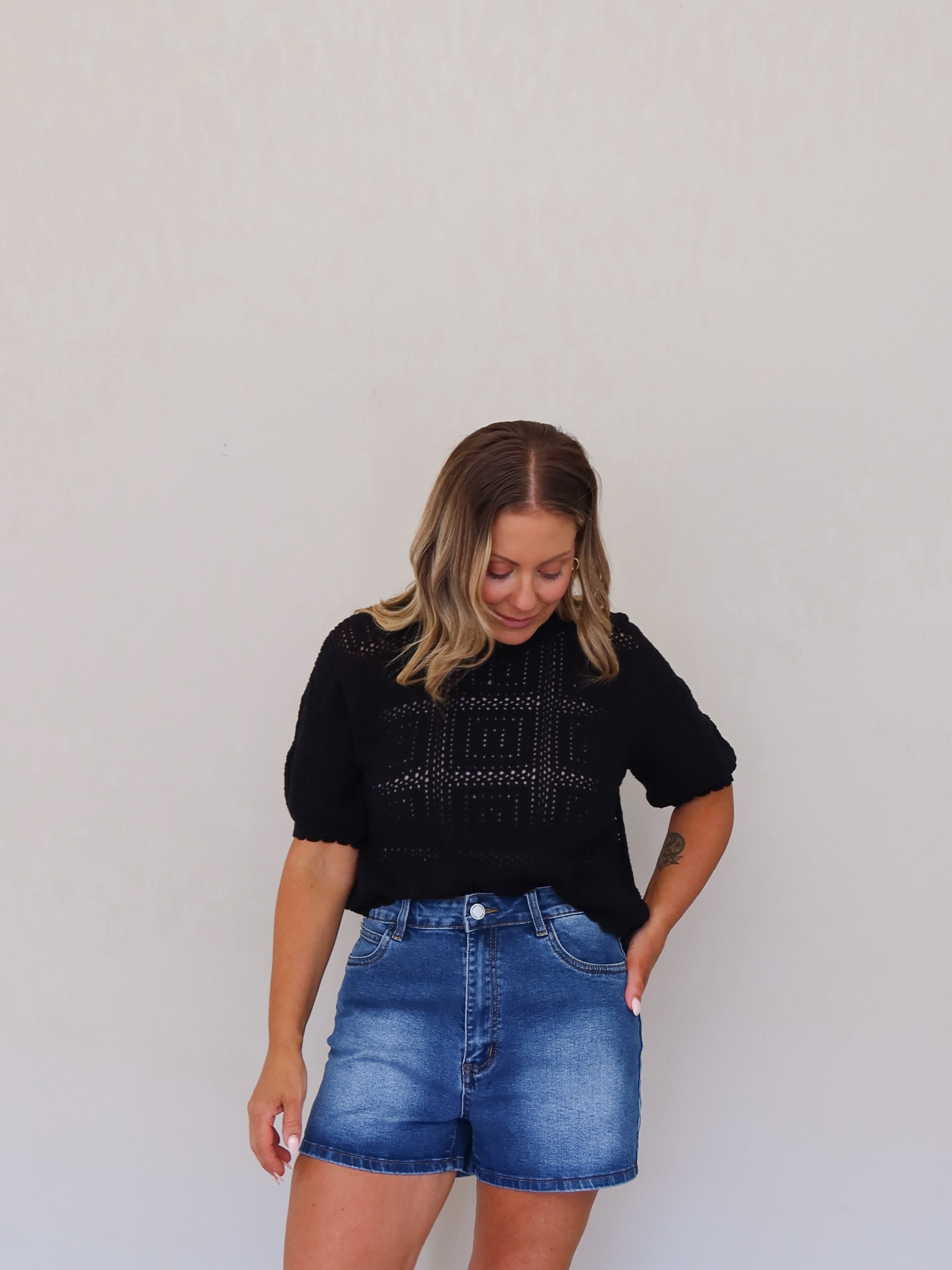 Jude Denim Short- Dark Blue