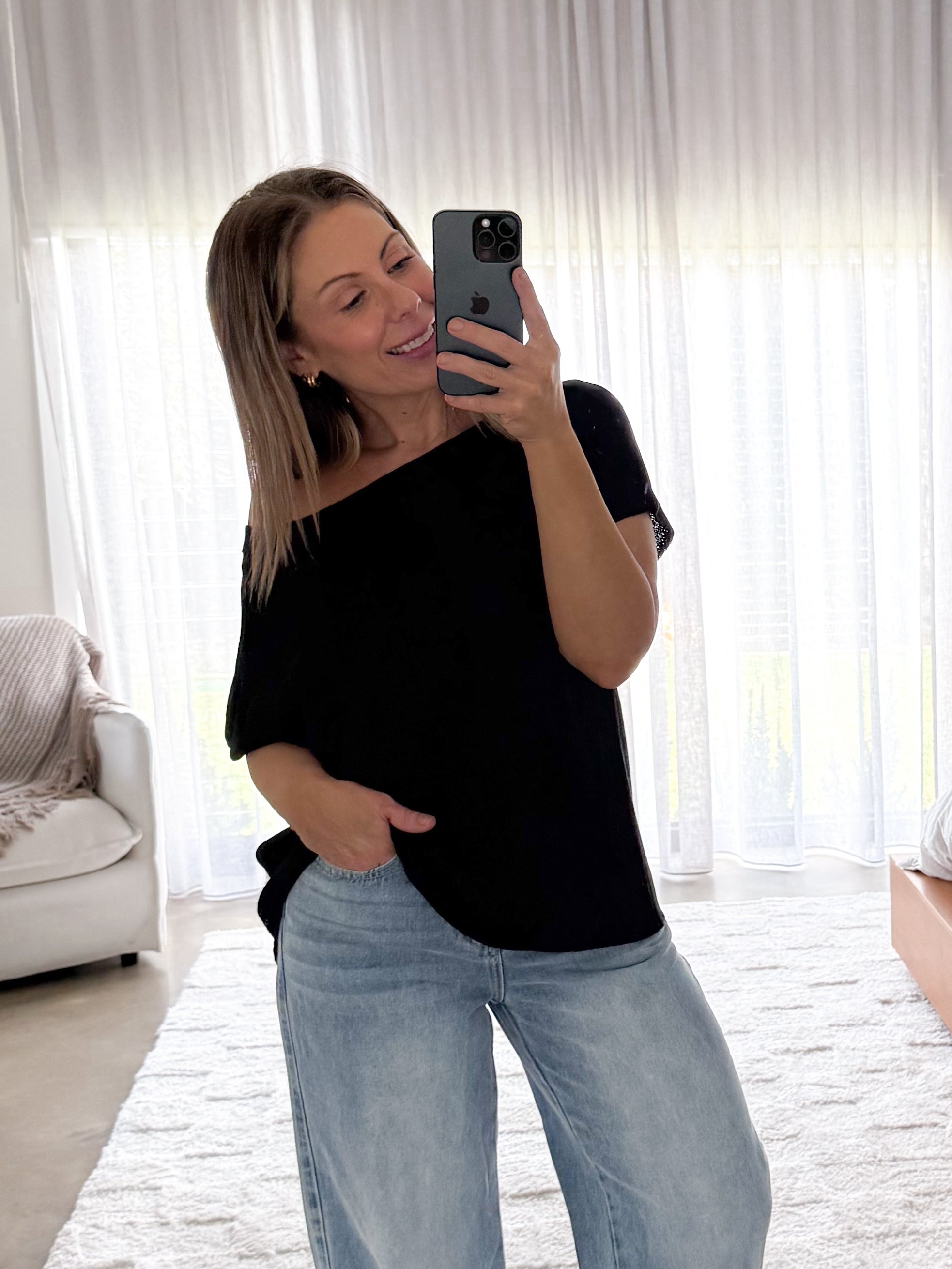 Mariah Knit Top - Black
