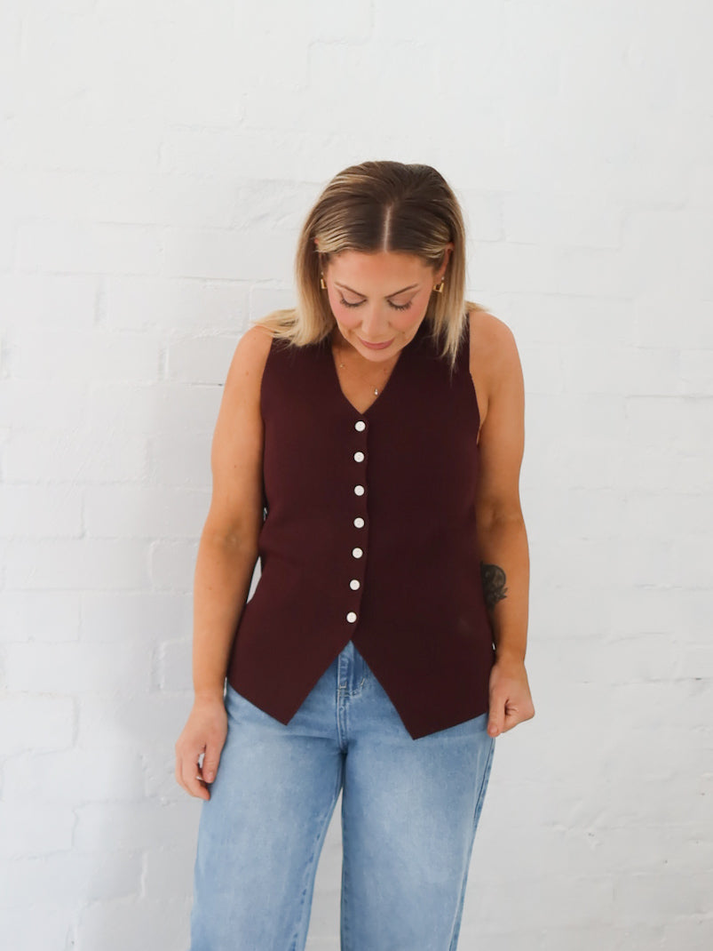 Parker Vest - Chocolate