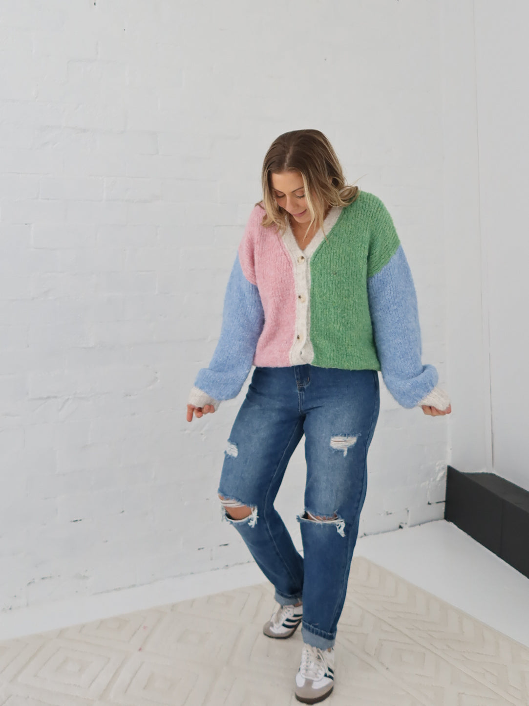 Gemma Cardigan-Multi Green