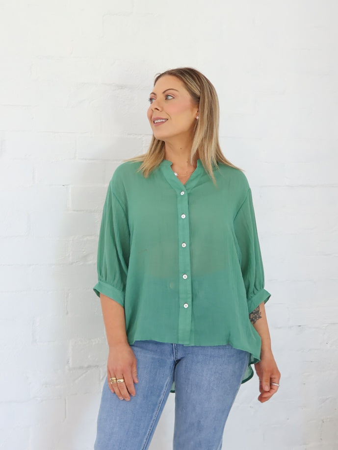 Mimi Blouse - Gumleaf