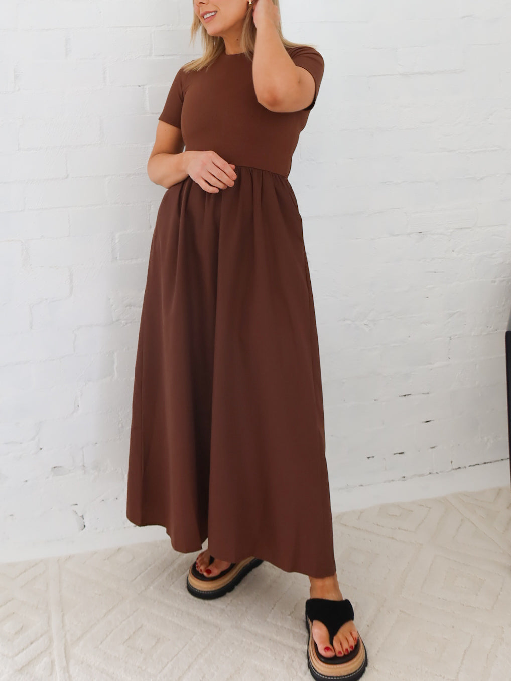 Isla Dress- Walnut
