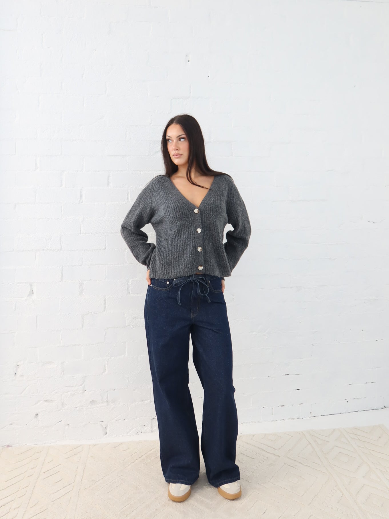 Dane Cardigan- Charcoal