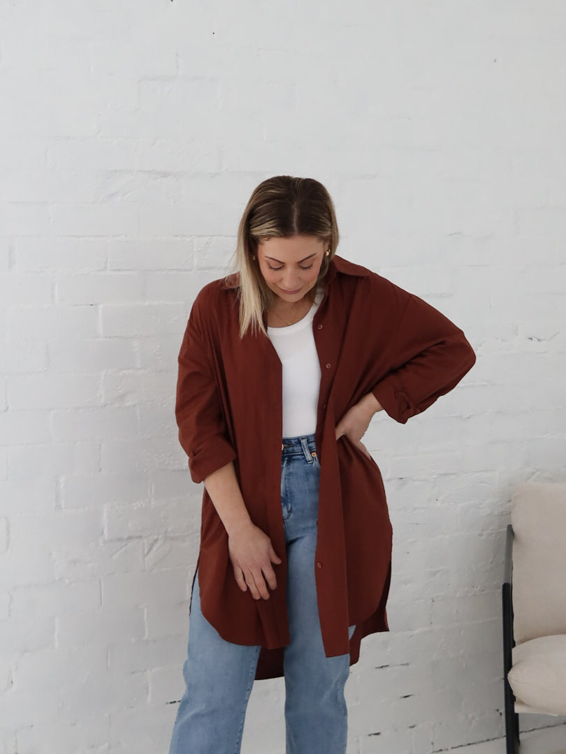 Jackie Shirt - Chocolate