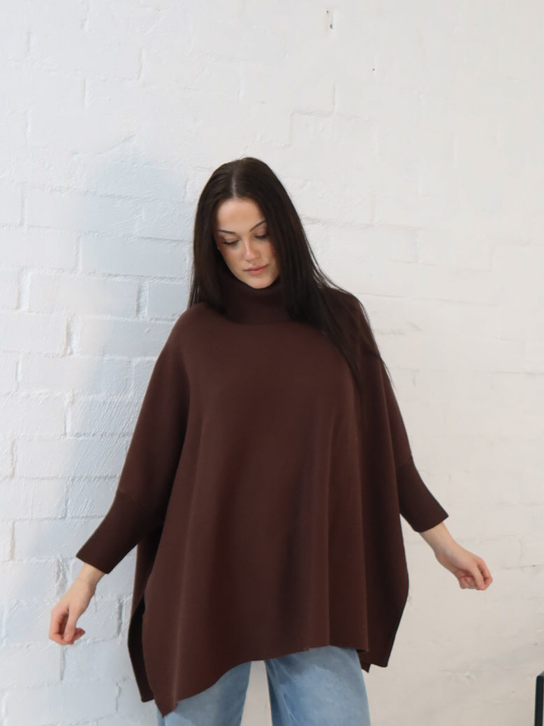 Leah Poncho- Chocolate