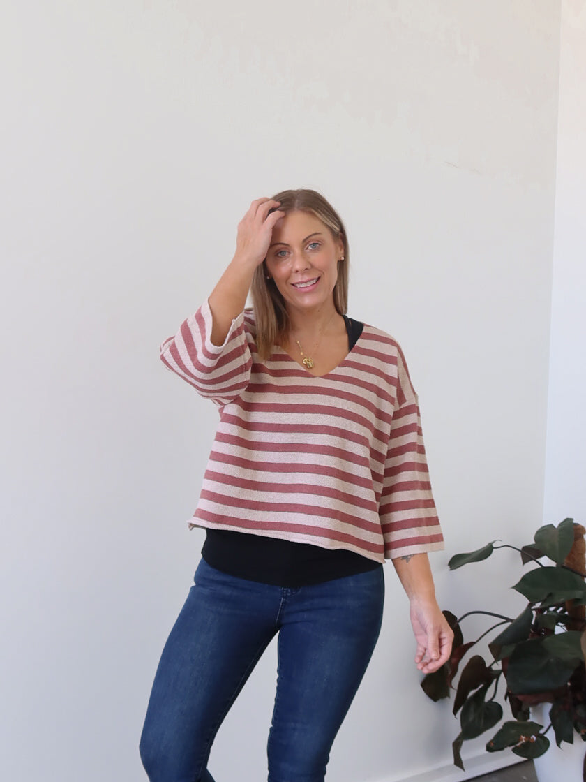 Allegra Knit - Rosewood