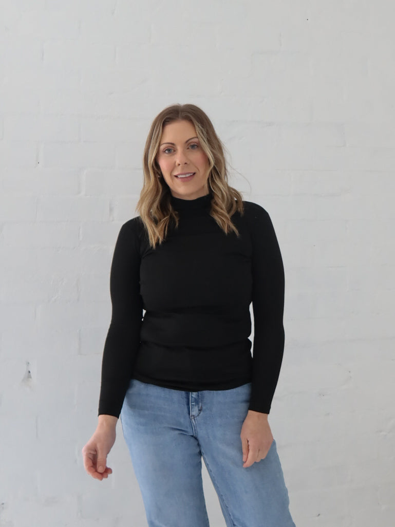 Wilder Long Sleeve Top - Black