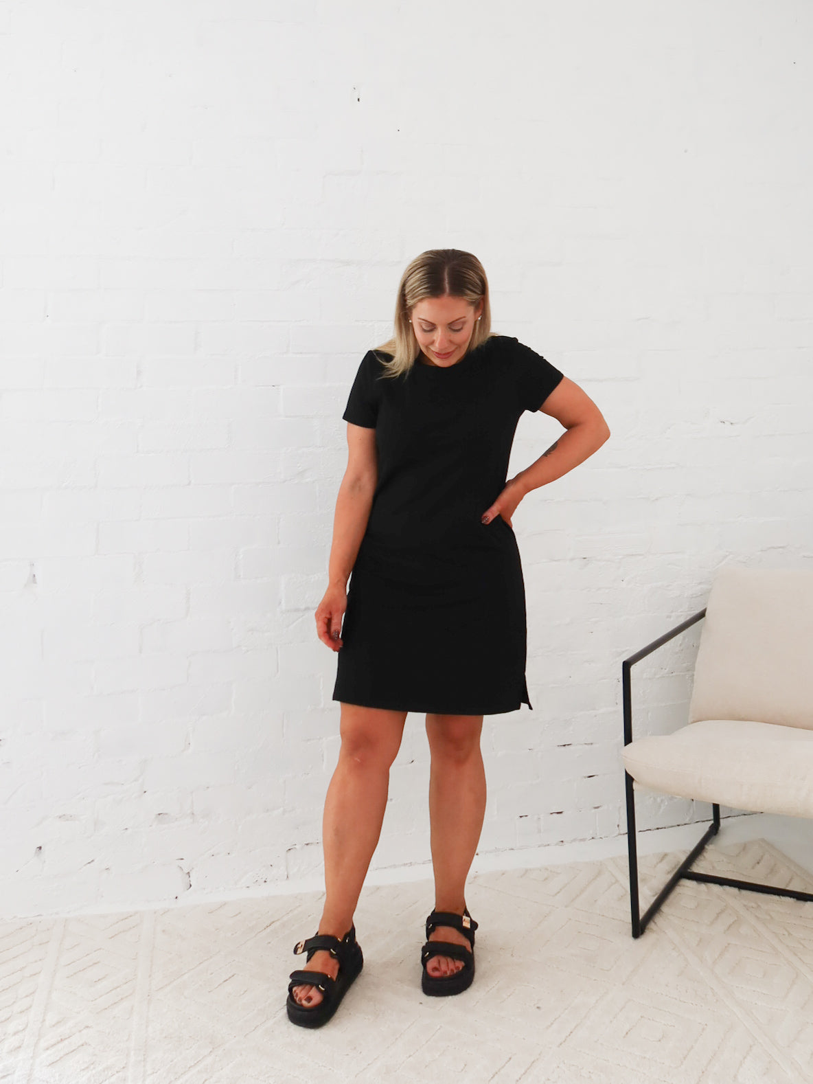 Ultimate School Run Dress- Black