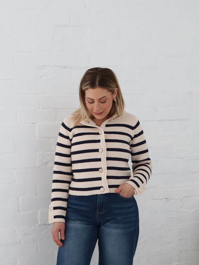 Blanca Cardigan - Navy