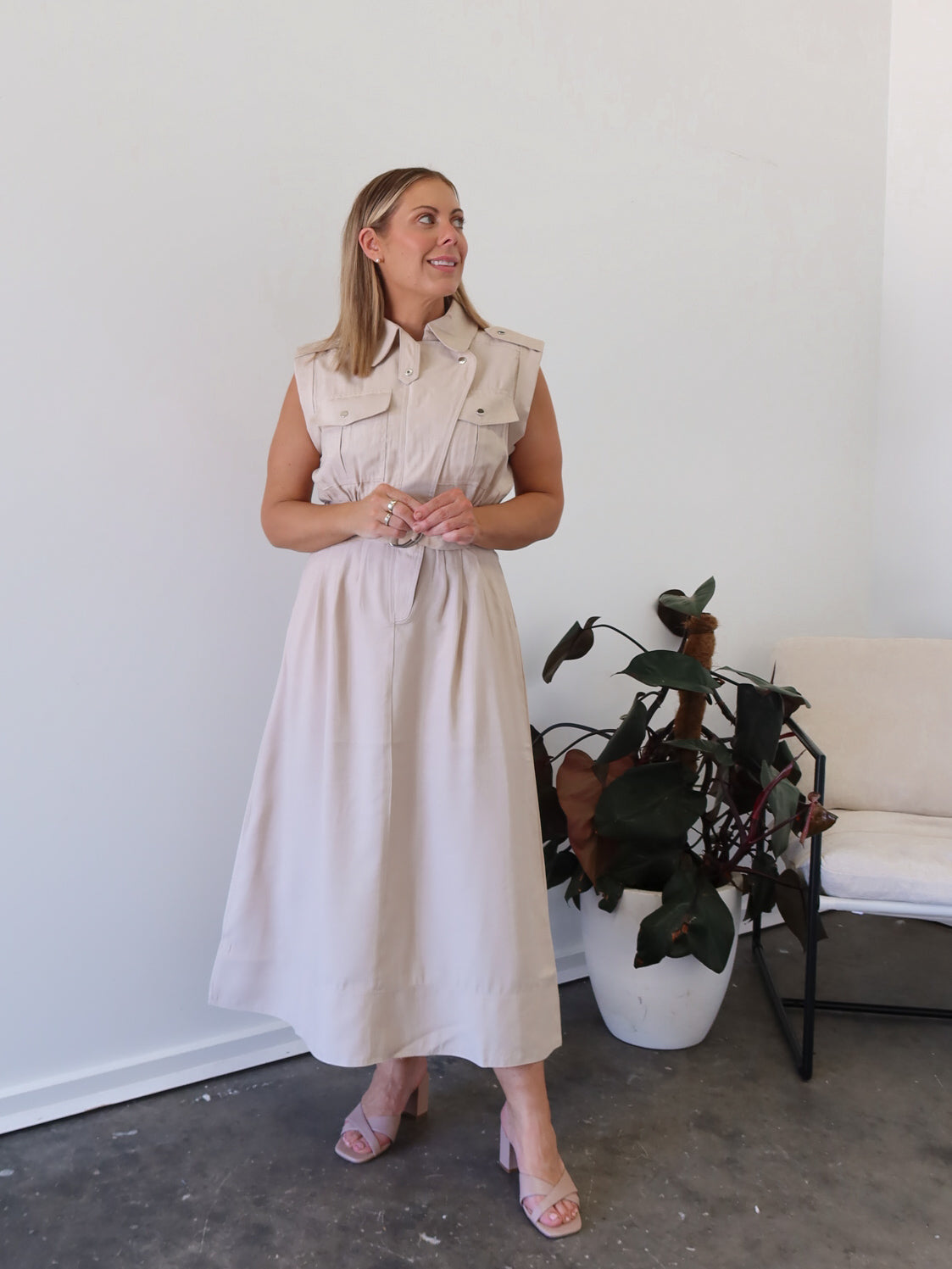 Peta Dress - Stone