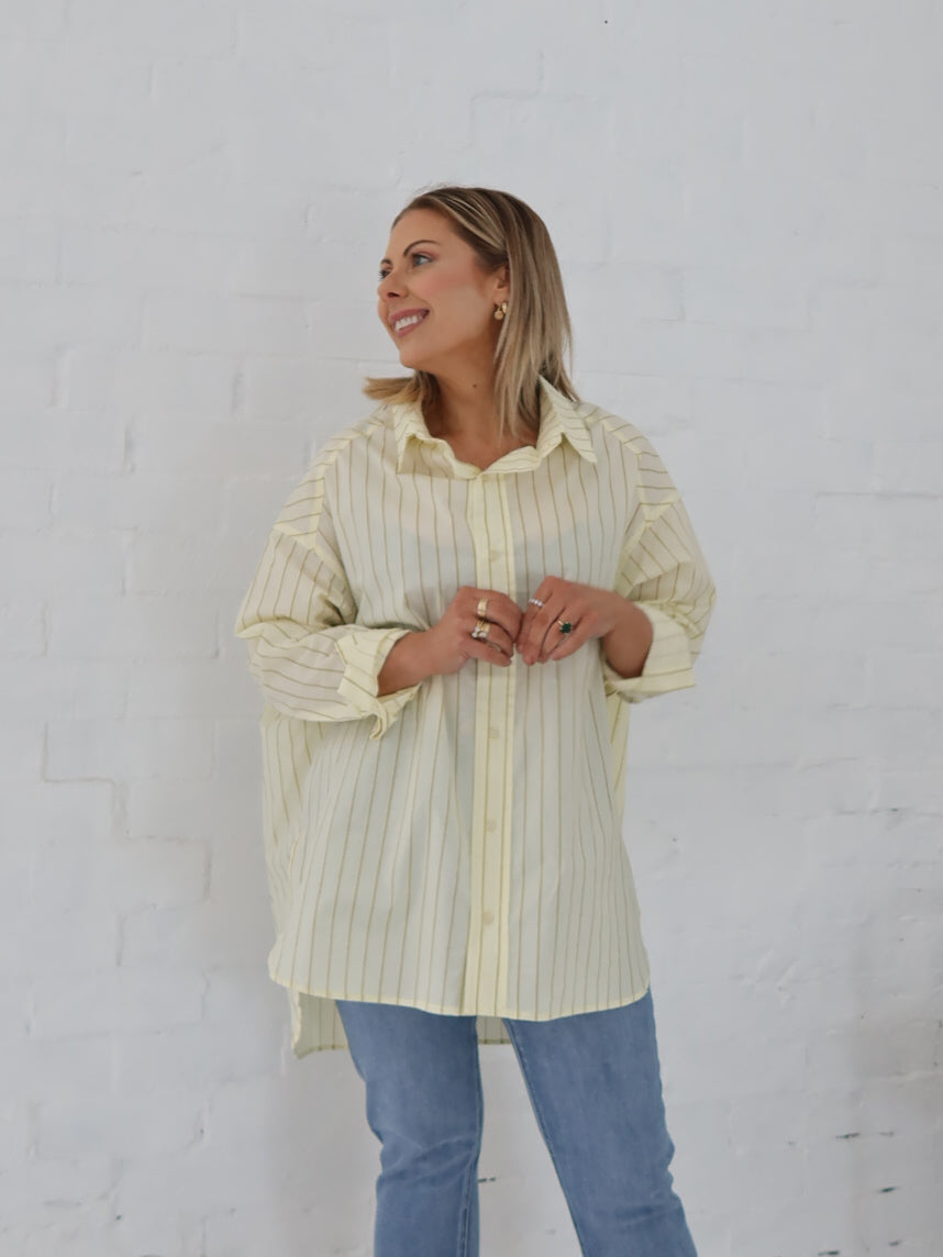 Lena Shirt - Butter Yellow