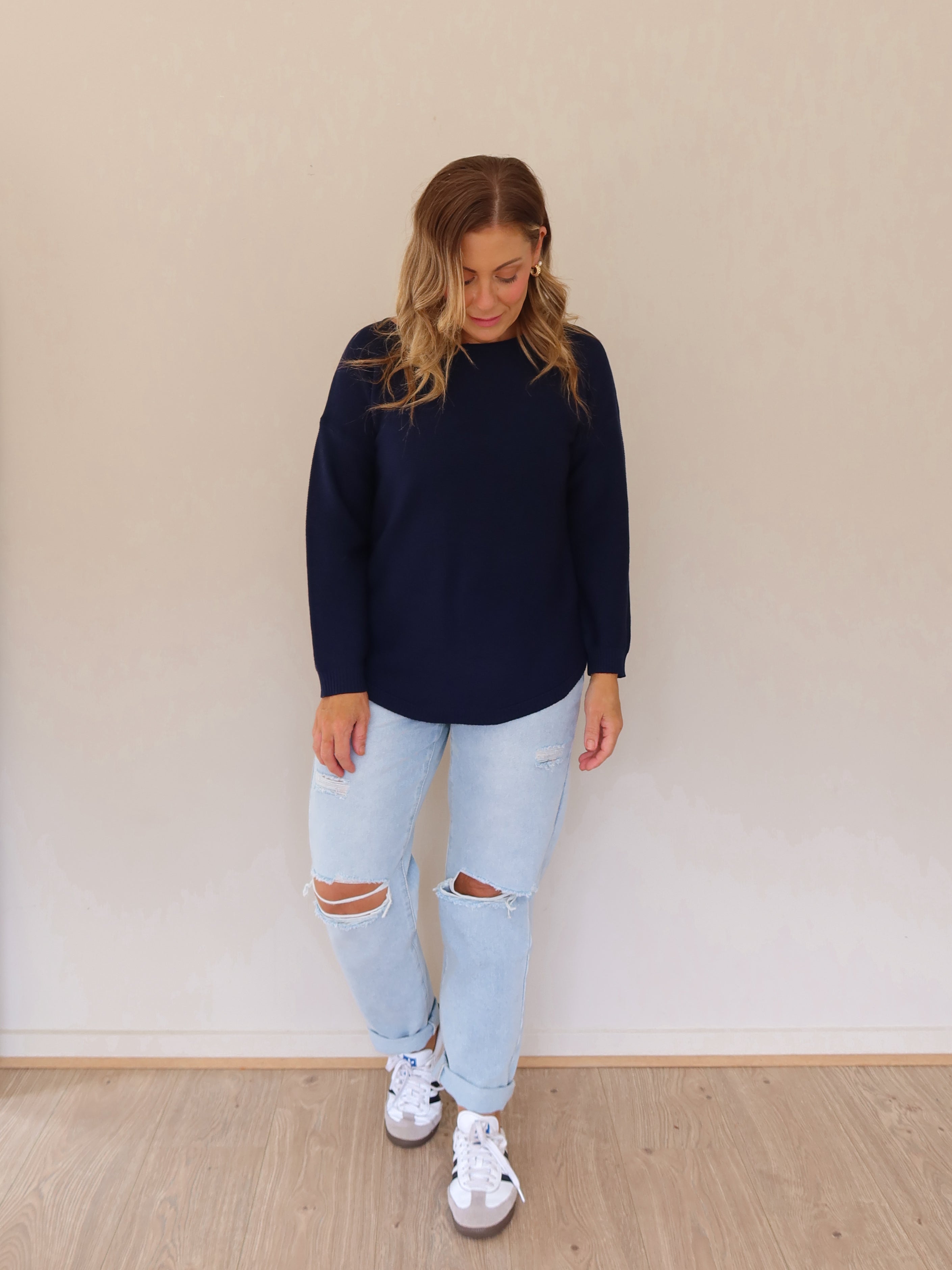 Saxon Knit - Navy