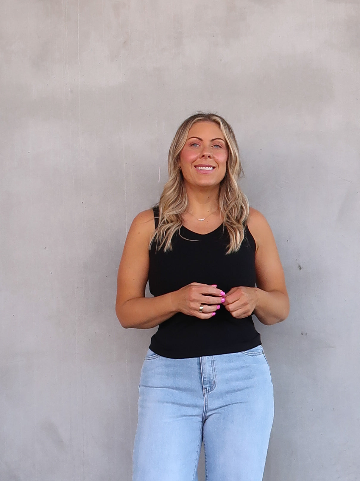 Janice Knit Tank - Black