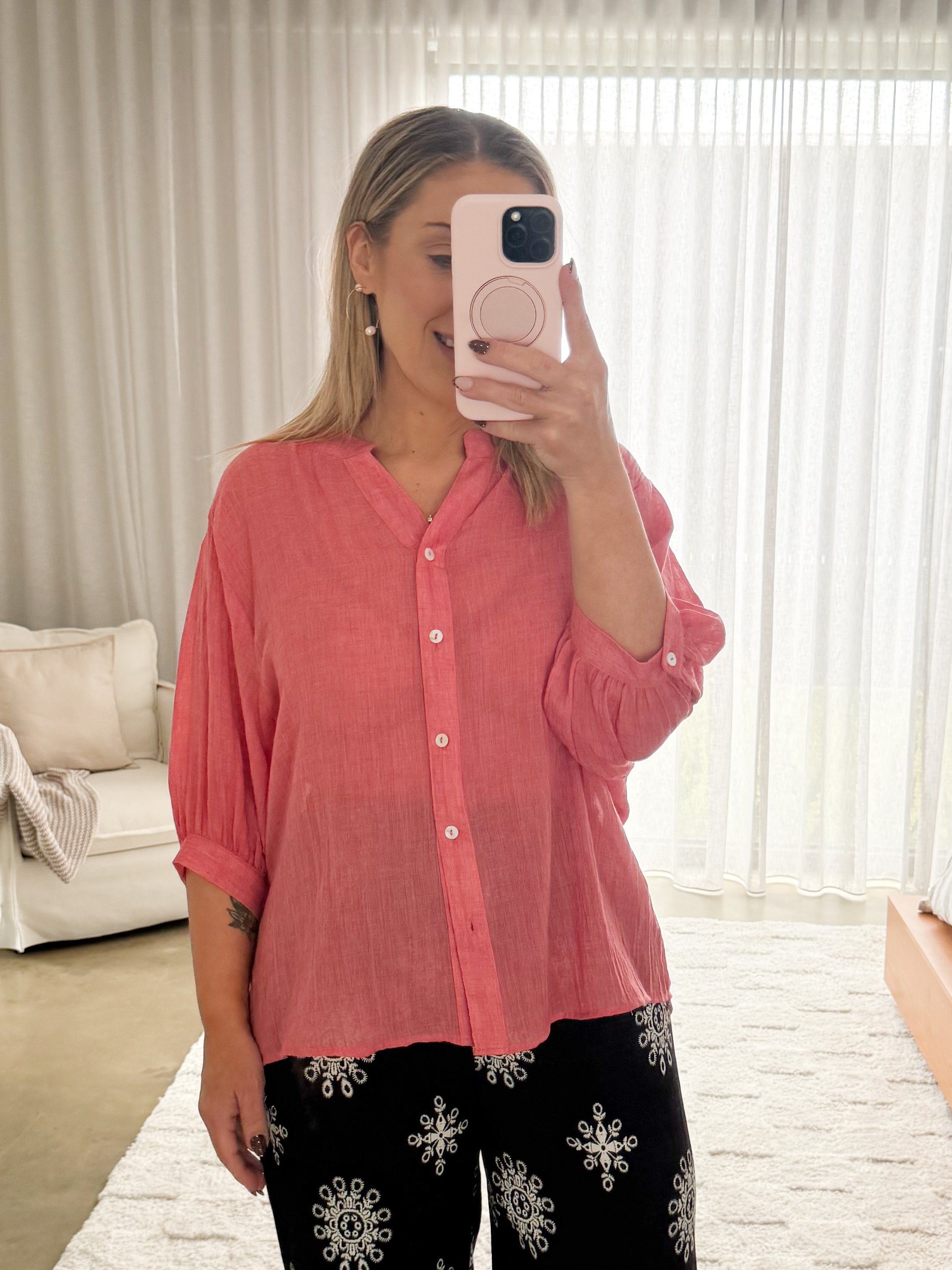 Mimi Blouse - Strawberry