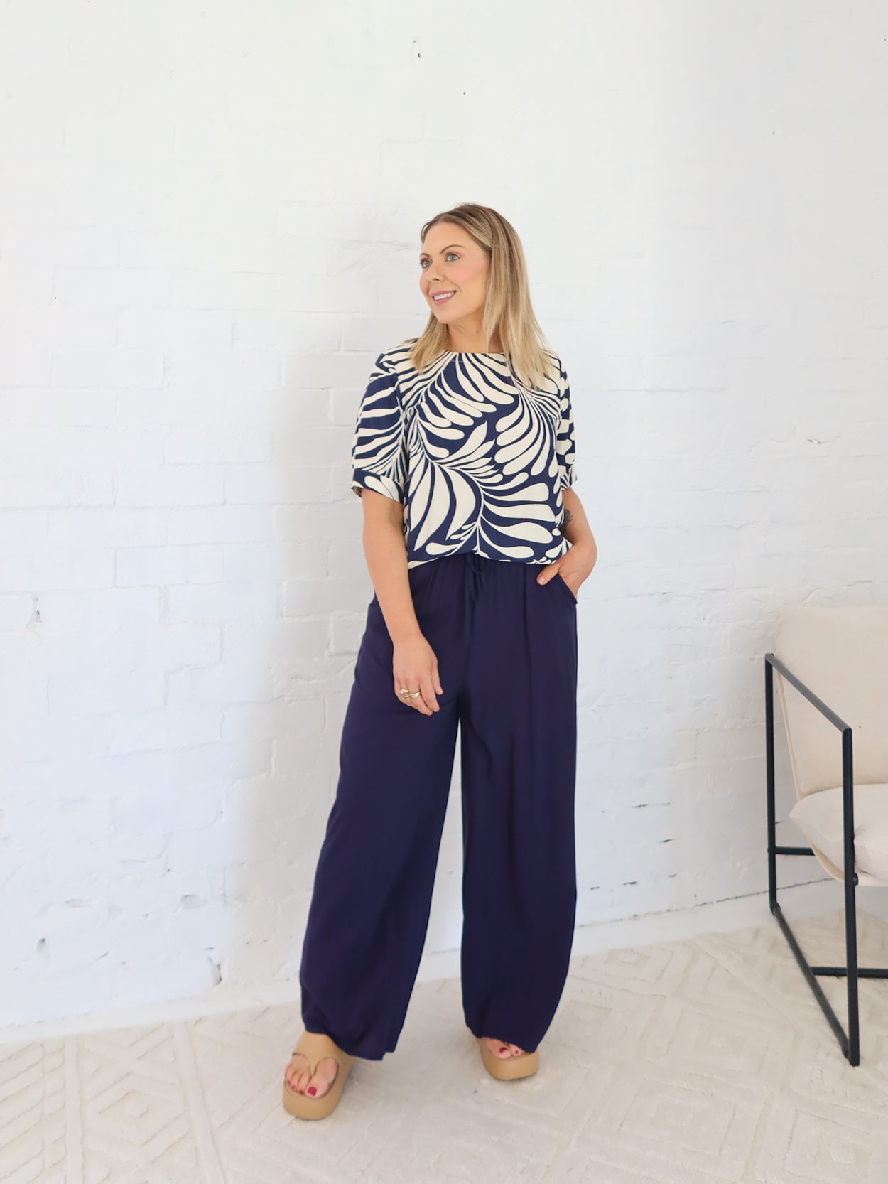 Leo Pants- Navy