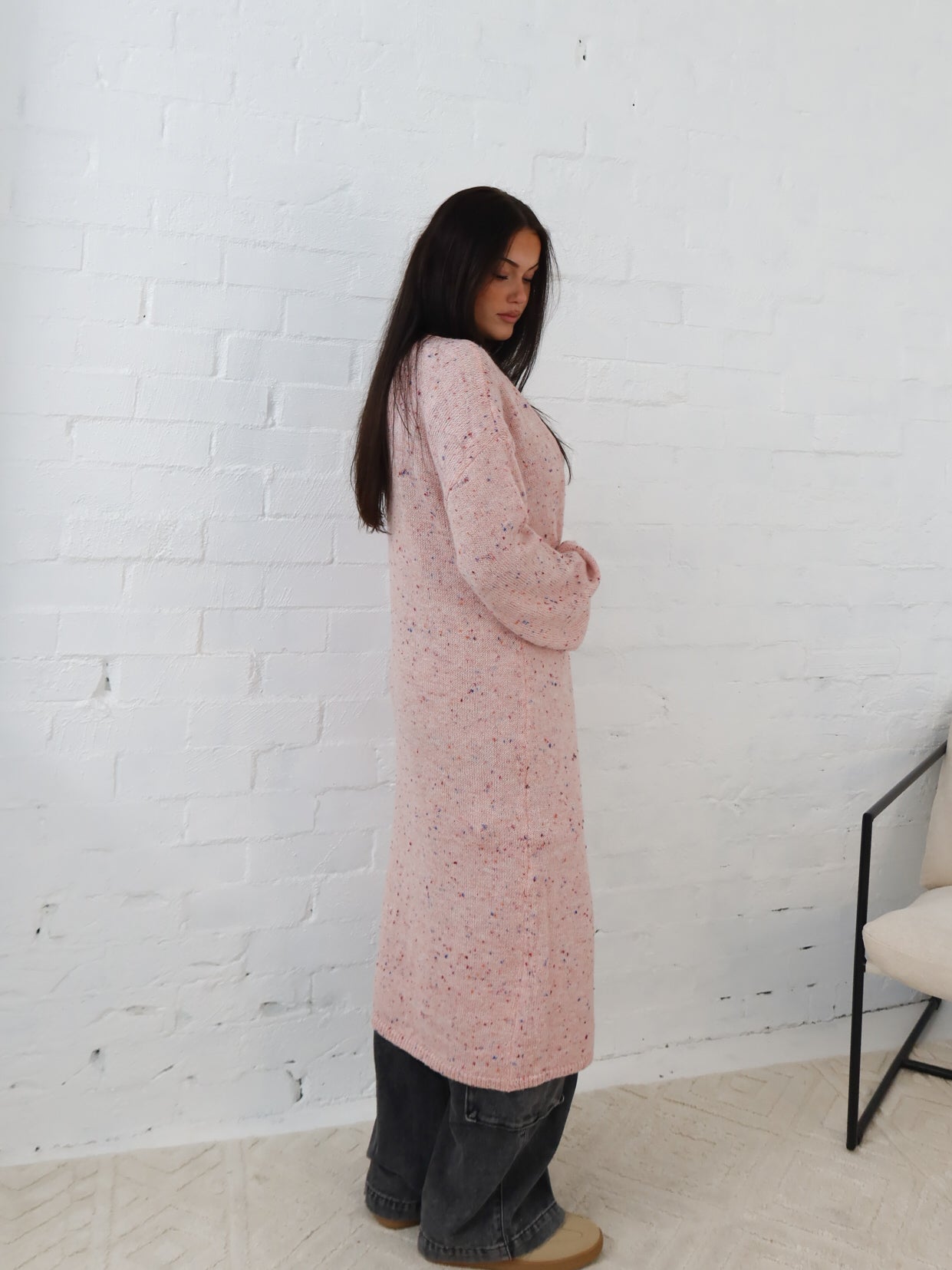 Bonnie Cardigan- Pink Speck